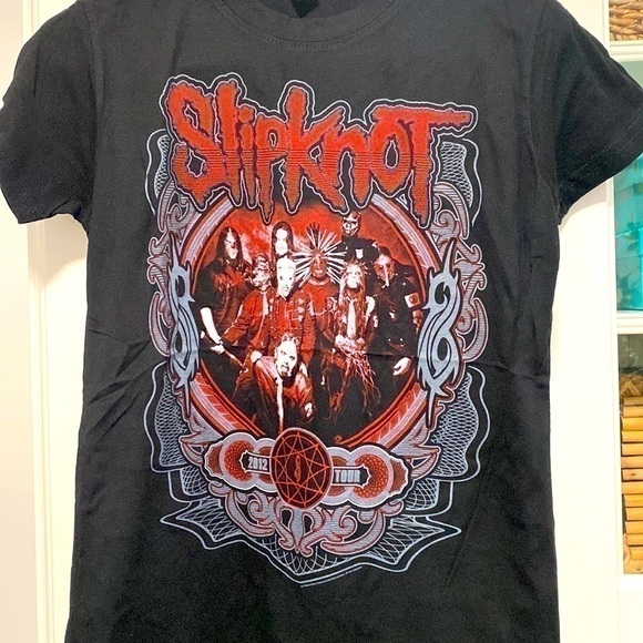 Slipknot Rock Unisex Adult Black Graphic Vintage Concert T-Shirt Tour 2012 New - Picture 8 of 16